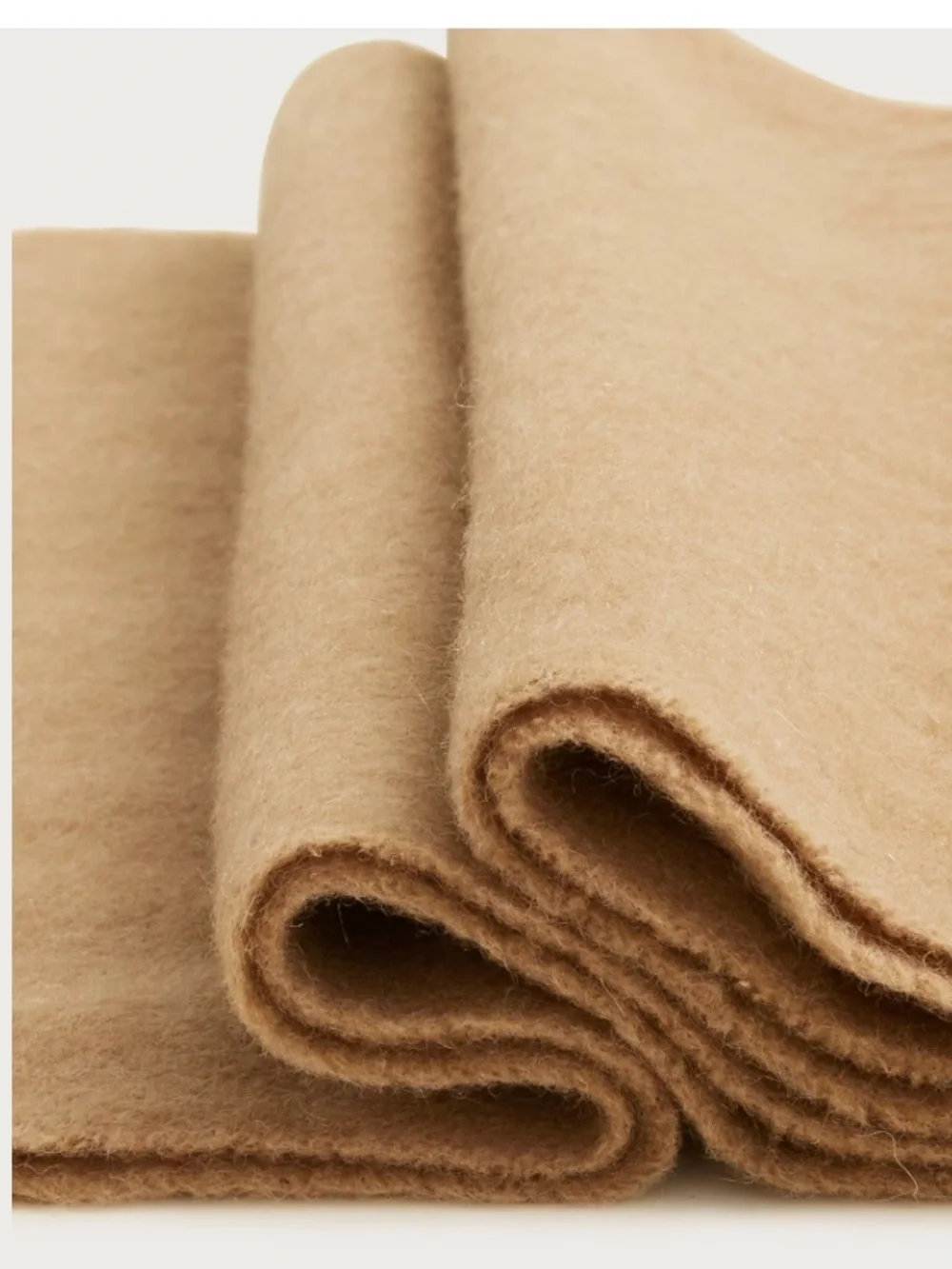 J crew camel Cashmere-blend scarf